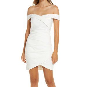 Lavish Alice Off the Shoulder Wrap Dress